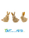 Petit lapin brun 6 cm x 3 cm x 9 cm