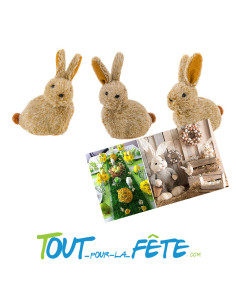 Petit lapin brun 6 cm x 3 cm x 9 cm 2