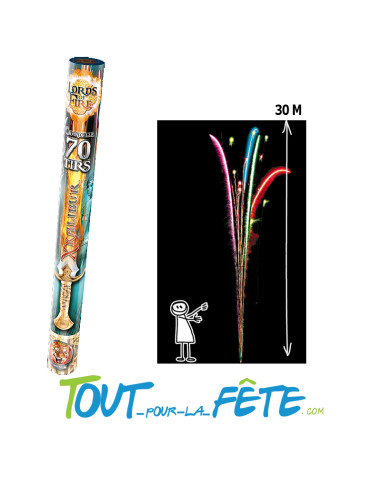 Chandelle Xkalibur 70 coups 30 mètres