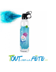 Extincteur Reveal gender / Baby shower bleu