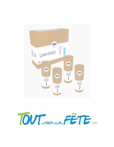 Feu de bengale a poser Reveal Gender/Baby shower bleu