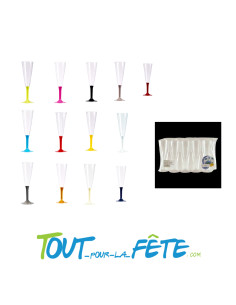 10 flûtes à champagne réutilisable en polystyrene