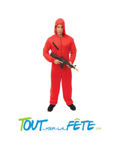 Costume braqueur casa de papel ( combinaison rouge )