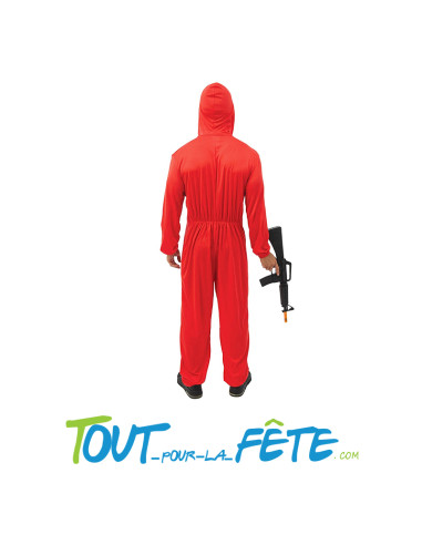 Costume braqueur casa de papel ( combinaison rouge )