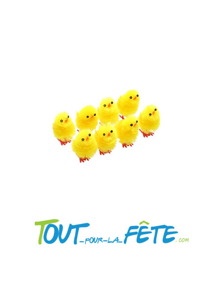 Boite 8 poussins jaunes 3,5 cm