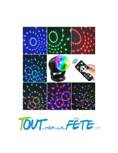 Projecteur de lumière rgb 16 couleurs led
