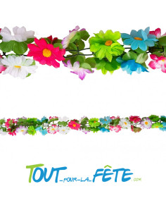 Guirlande de fleurs synthétiques multicolore 2m 2