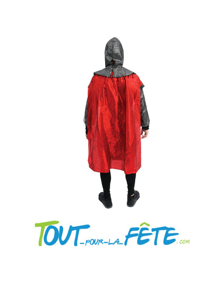 Costume chevalier adulte bleu et rouge