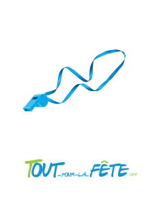 Lot de 6 sifflets EVG bleu