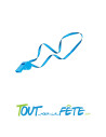 Lot de 6 sifflets EVG bleu
