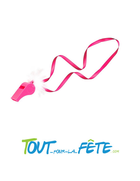 lot de 6 sifflets EVJF rose