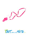 lot de 6 sifflets EVJF rose