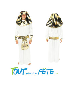 Déguisement pharaon blanc et doré taille adulte 2