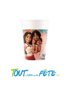 8 Gobelets en Papier Vaiana 200ml
