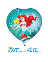 Ballon aluminium coeur Ariel La petite sirène© 46cm