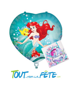 Ballon aluminium coeur Ariel La petite sirène© 46cm 2