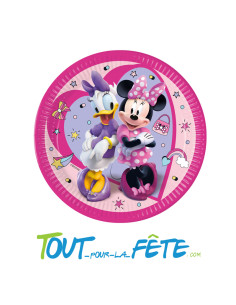 Lot de 8 assiettes Minnie © et Daisy © 23 cm