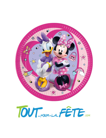 Lot de 8 assiettes Minnie © et Daisy © 23 cm