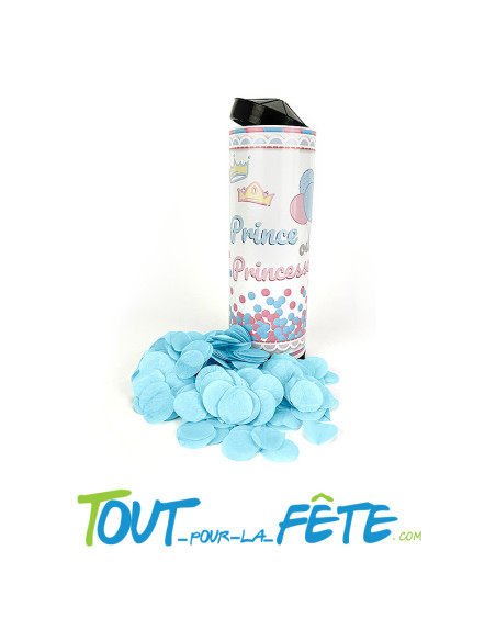 Bombe de table Reveal gender / Baby shower bleu
