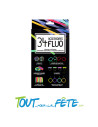 Kit 34 accessoires fluo (bracelets/lunettes/balles/bagues/boucles d'oreilles)