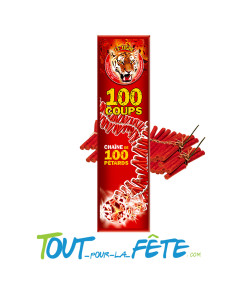 Chaîne de 100 pétards super mitraillette 2