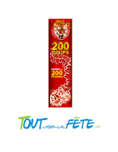 Chaîne de 200 pétards super mitraillette