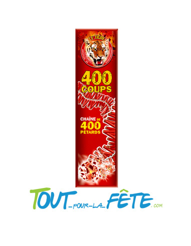Chaîne de 400 pétards super mitraillette