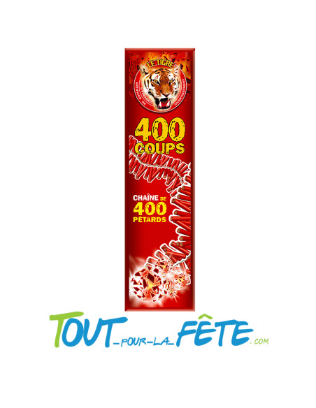 Chaîne de 400 pétards super mitraillette