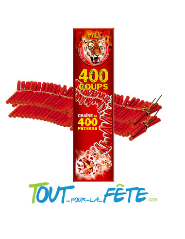 Chaîne de 400 pétards super mitraillette