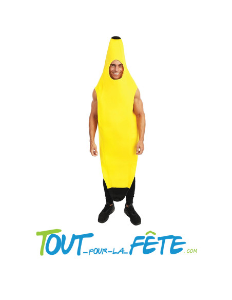 Déguisement banane taille unique pour adulte