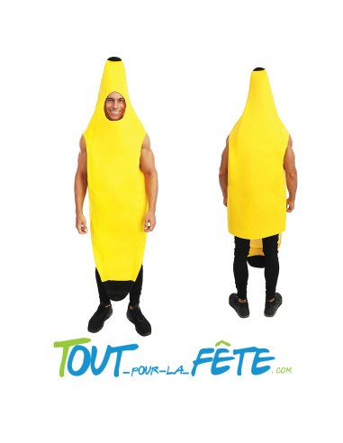 Déguisement banane taille unique pour adulte