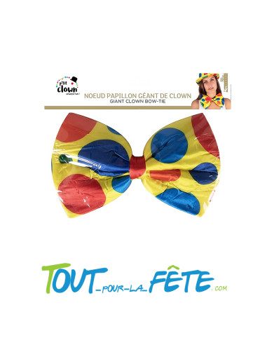 Noeud papillon géant de clown