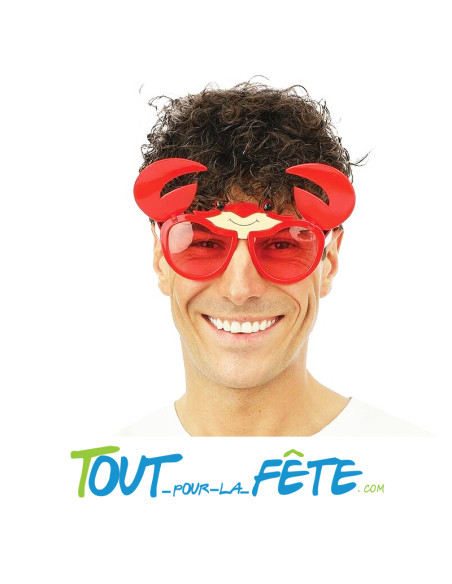 Lunettes crabe en plastique avec parties mobiles