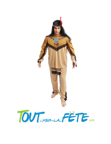 Costume d'indien ( haut / pantalon / bandeau )