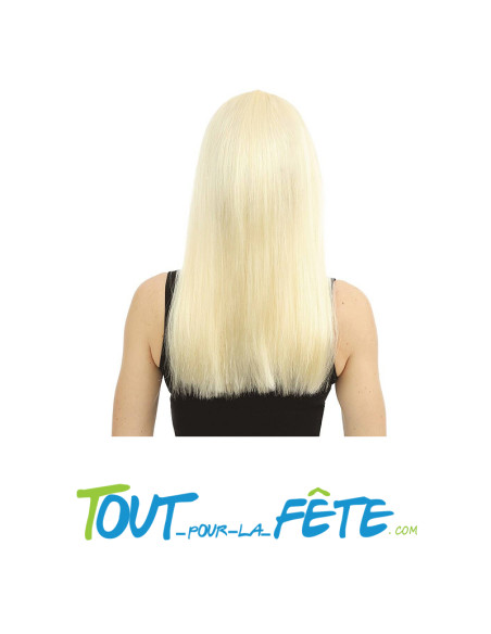 Perruque Longue Raide blonde 60 cm