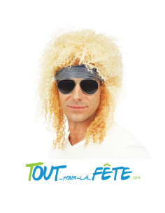 Perruque chanteur rock
