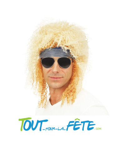 Perruque chanteur rock