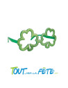 Lunettes trèfles Saint-Patrick a paillette