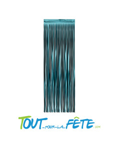 Rideau frange bleu pétrole matte 240 x 100 cm