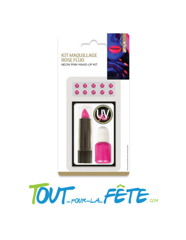Kit maquillage rose fluo