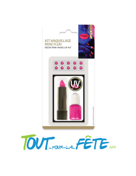 Kit maquillage rose fluo
