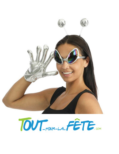 Set alien / extraterrestre 4 pièces