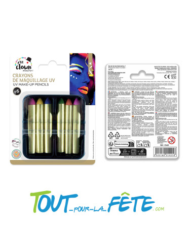 Crayon maquillage - UV - lot de 6