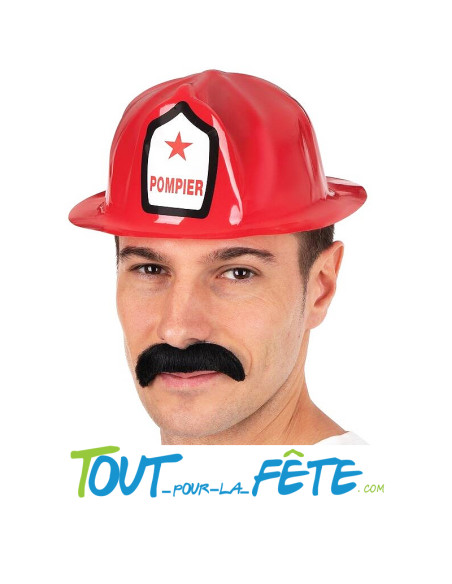 Chapeau casque de pompier rouge