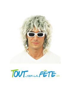 Perruque Michel Polnareff grise