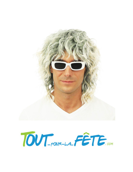 Perruque Michel Polnareff grise
