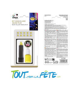 Kit maquillage jaune fluo 2