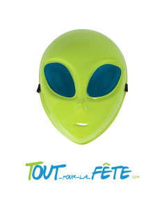 Masque alien / extraterrestre vert PVC 2