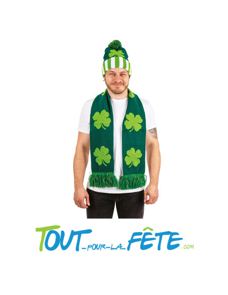 Set Saint-Patrick ( Bonnet et écharpe )