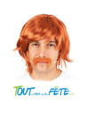 Perruque et Moustache Biker  Homme